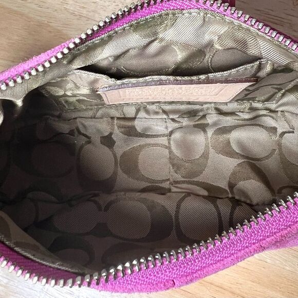 COACH Vintage Hampton Demi Pink 2Tone Suede/Patent Leather RARE & HTF - Picture 14 of 16